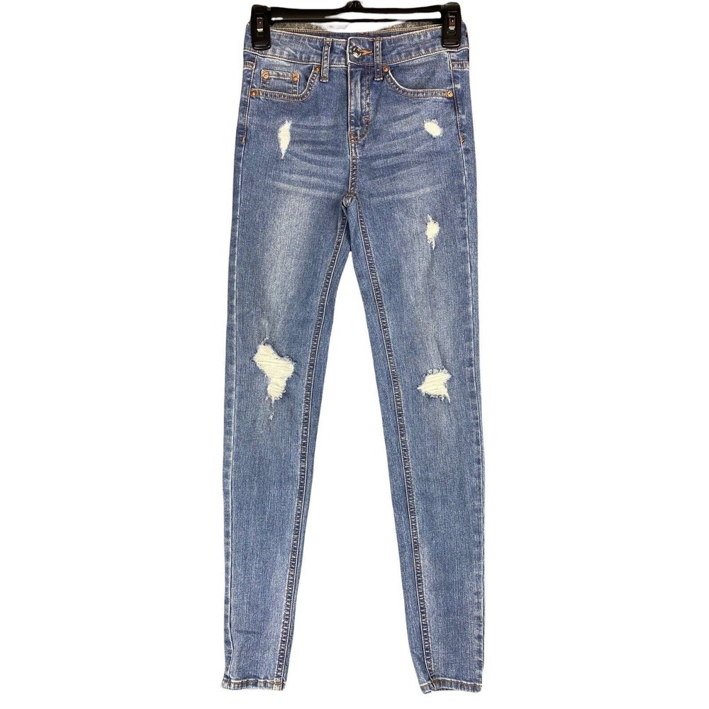 Wild Fable Jeans Womens 00 High-Rise Skinny‎ Stretch Denim Ripped Distressed